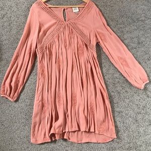 Empire Waist Embroidered Dress